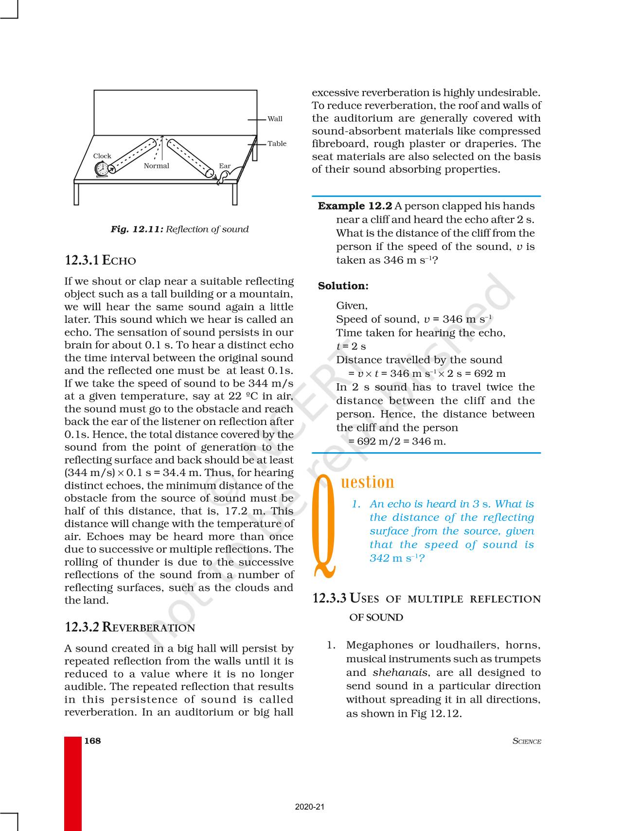Sound NCERT Book Of Class 9 Science